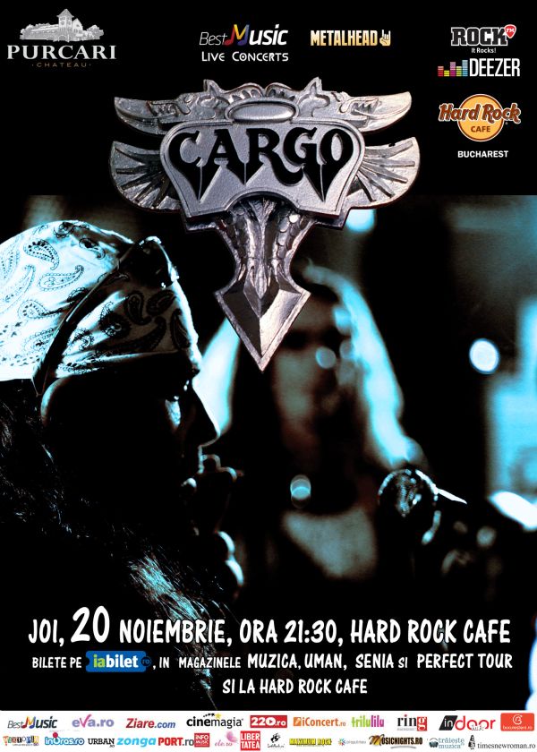 BestMusic cu Cargo pe 20 noiembrie la Hard Rock Cafe